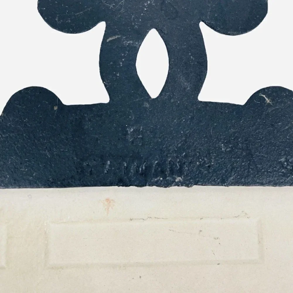 Vintage Know It All Owl Trivet Tile Cast Iron Mid Century Fall Autumn Lorrie